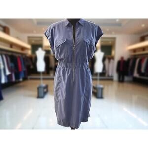 Womens express dress size Large ladies comfortable soft zippe front dress